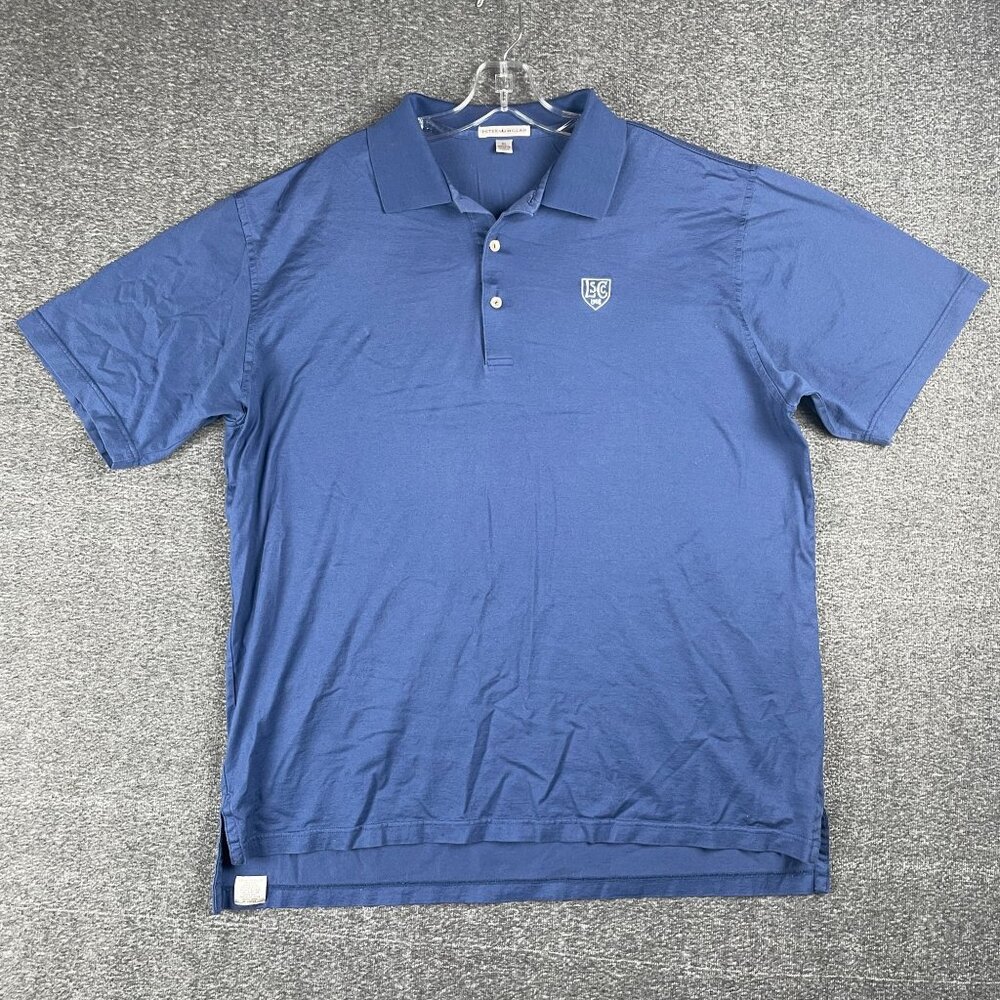 Peter Millar Mens Polo Shirt XL LSCC 1908 Logo Casual Weekend Office Work Golf
